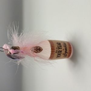 Kurt S Adler PINK CHAMPAGNE Christmas Ornament  Sparkly Bubbly NEW Cocktail